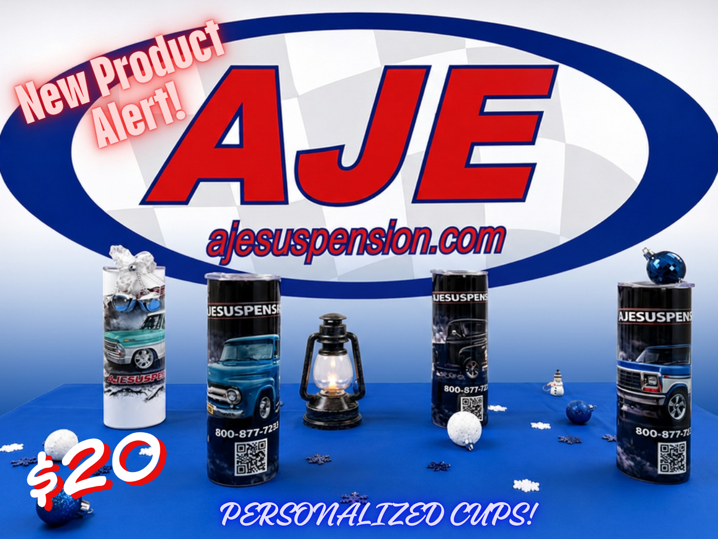 AJE Sublimated 20 OZ Tumblers (AJE-CUP) $20.00