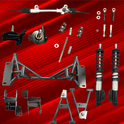64-66 Fox Steering Mustang 70-73 Spindle Street Kit ( MU-6473M)  $3450.00 to $4250.00